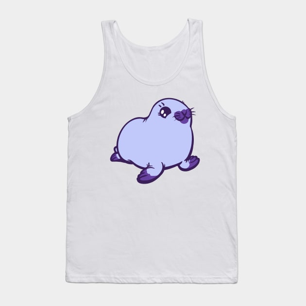 Periwinkle Baby Harp Seal the Animal Tank Top by RJKpoyp